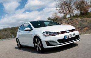 2017 Volkswagen Golf GTI - White Exterior - Front Side Quarter - Dynamic