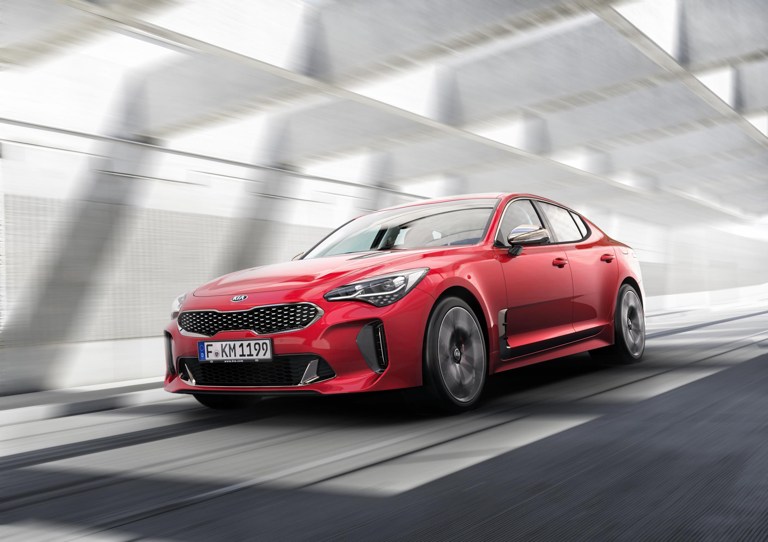 2018 Kia Stinger GT - Exterior - Front Quarter - Street Shot - Dynamic