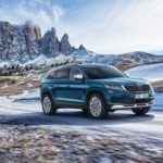 2018 SKODA KODIAQ SCOUT - Blue Exterior - Front Quarter - Dynamic