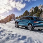 2018 SKODA KODIAQ SCOUT - Blue Exterior - Rear Quarter - Dynamic