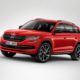 2018 SKODA KODIAQ SPORTLINE - Red Exterior - Front Side Quarter