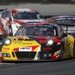 24h Dubai 2017 Porsche 911 GT3 R leads