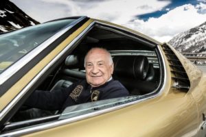 Paolo Stanzani In The Driver's Seat - Lamborghini Miura - Olive Exterior