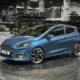 2017 Ford Fiest ST - Blue Exterior - Front Side Quarter - Static