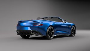 2018 Aston Martin Vanquish S Volante - Blue Exterior - Rear Side Quarter