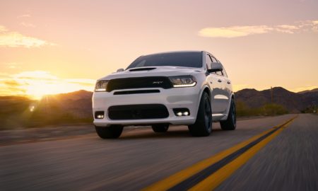 2018 Dodge Durango SRT - White Exterior - Front Side Quarter - Dynamic