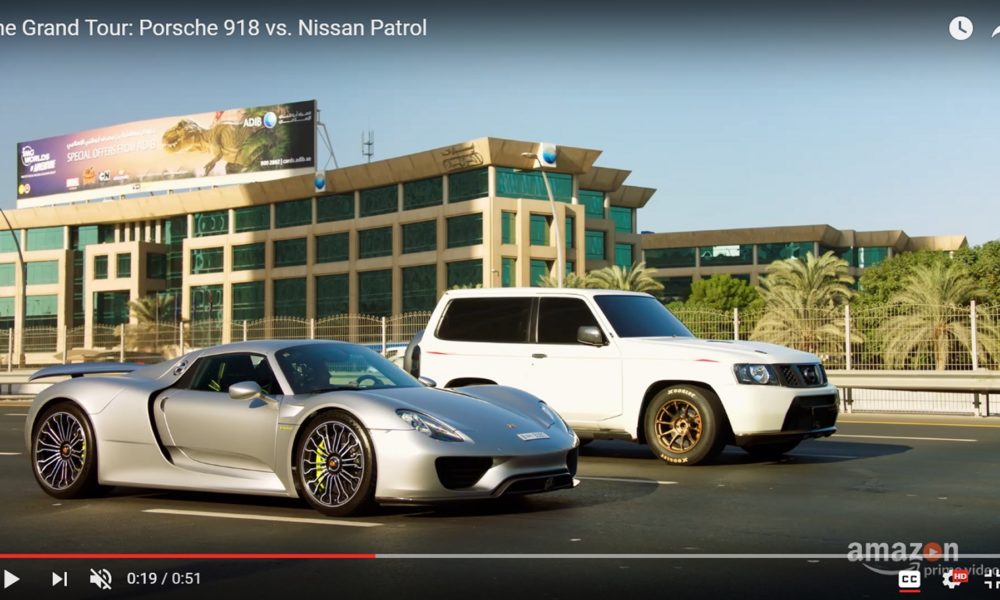 The Grand Tour - Porsche 918 Spyder vs Nissan Patrol