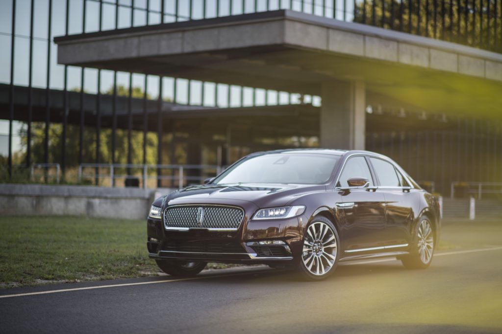 2017 Lincoln Continental - Red Exterior - Front Side Quarter - Static
