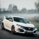 2017 Honda Civic Type R - White Exterior - Front Left Side Quarter - Dynamic - Nurburing Lap Record