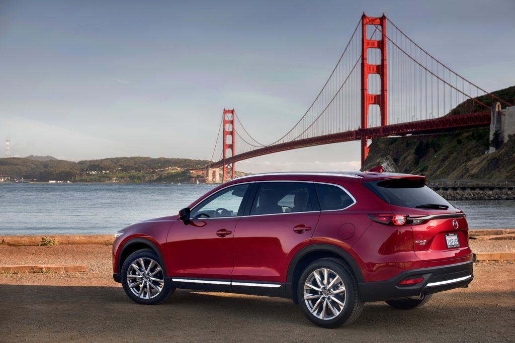 Wonder Cars For Women - 2017 Mazda CX-9 - Red Exterior - Rear Side Quarter