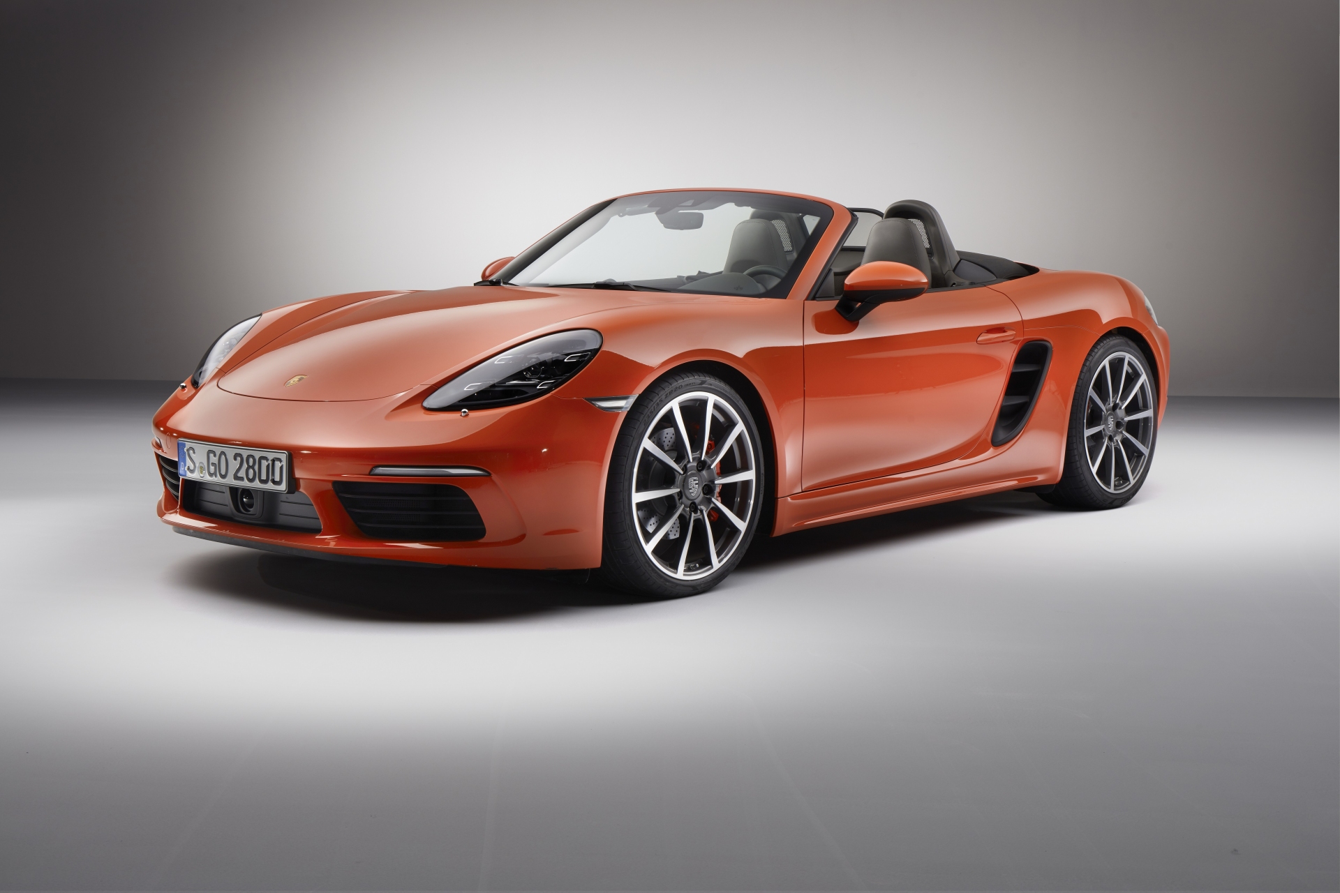Wonder Cars For Women - 2017 Porsche 718 Boxster S - Orange Exterior - Front Side Quarter