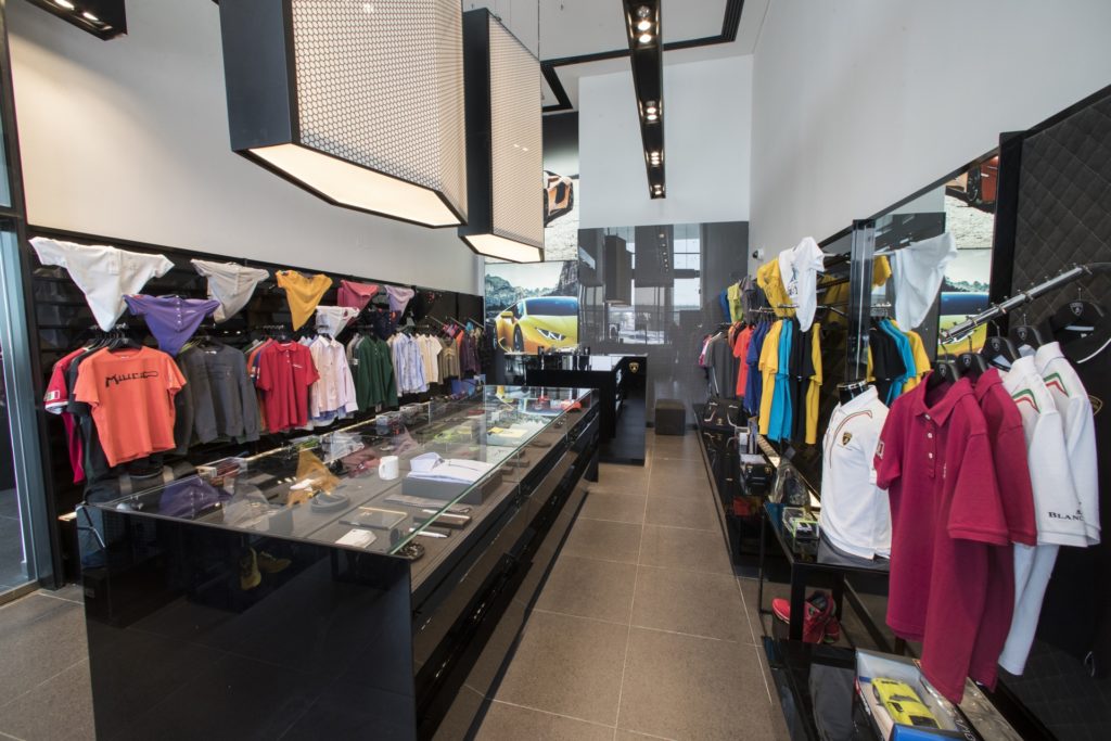 Largest Lamborghini Showroom Opens In Dubai - Interior - Retail Store