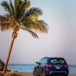 Nissan Middle East launches the refreshed 2018 Nissan Pathfinder - Blue Exterior - Rear Side Exterior - Static