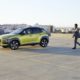 2018 Hyundai Kona - Green Exterior - Front Side View With Model