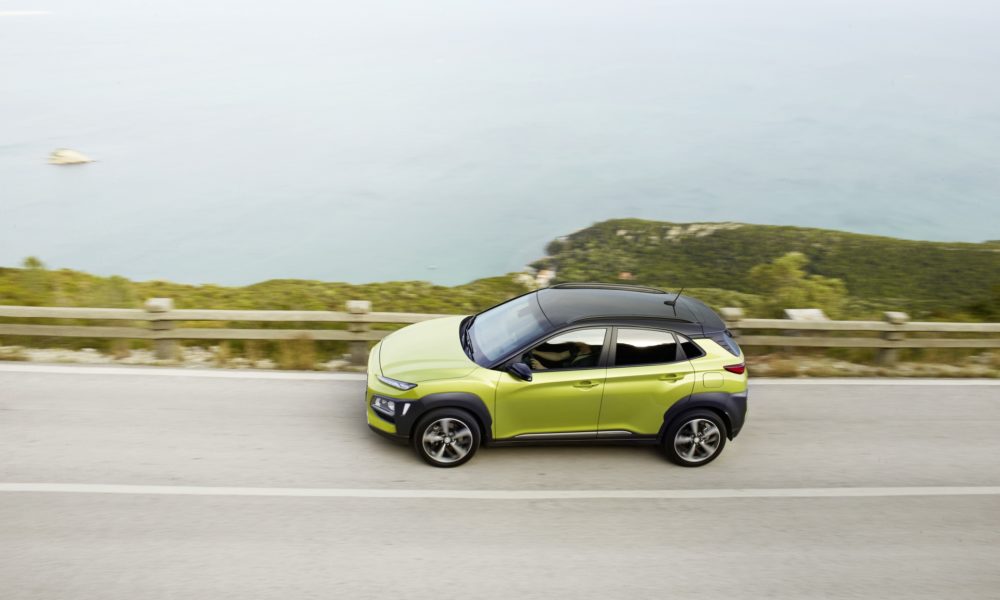 2018 Hyundai Kona - Green Exterior - Overhead Side View