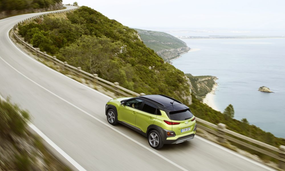 2018 Hyundai Kona - Green Exterior - Rear Side View - Dynamic