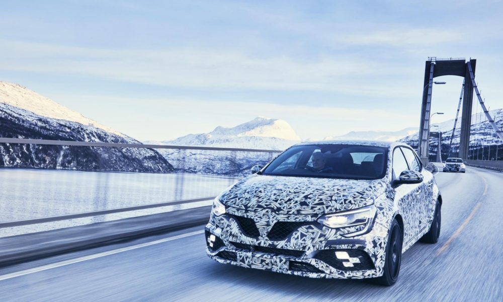 2018 Megane Renault Sport - Front Side View - Icy Roads