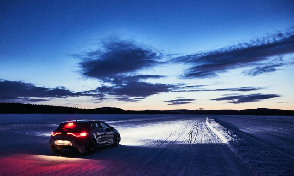2018 Megane Renault Sport - Rear Side View - Icy Roads