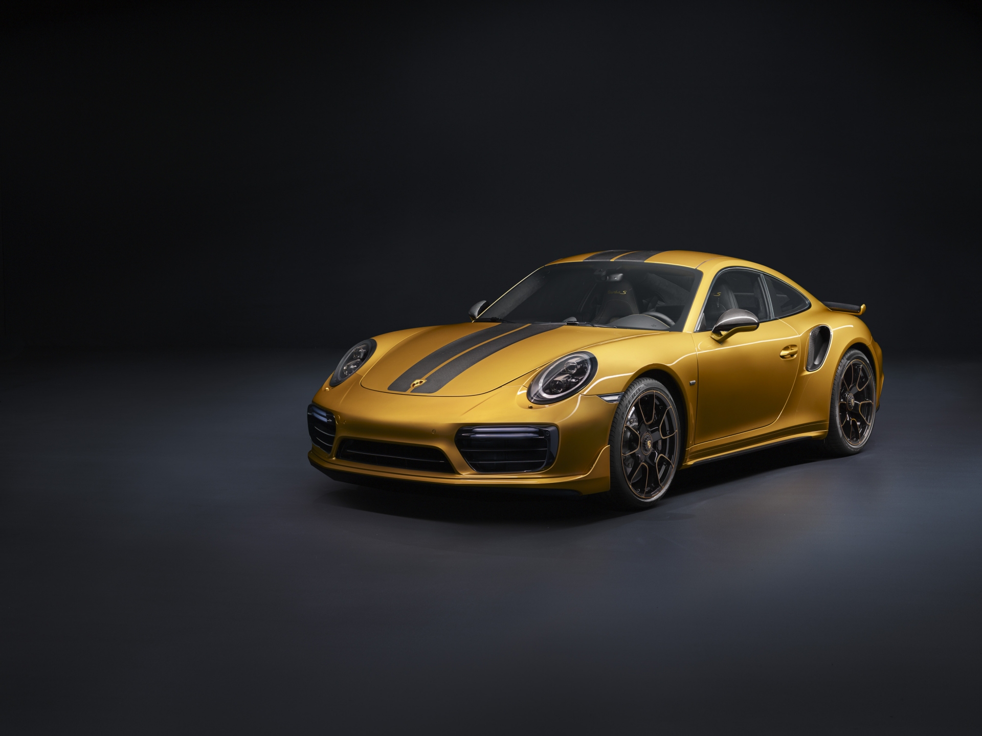 2018 Porsche 911 Turbo S Exclusive Series - Yellow Exterior - Front Side