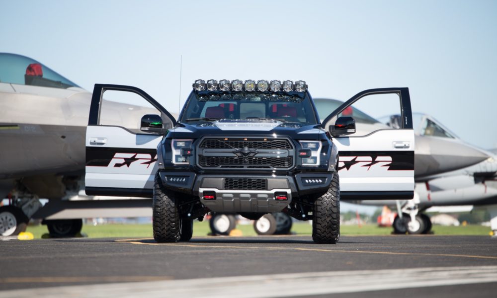 Ford F-150 Raptor F-22 Concept - Black Exterior - Front View - Zoomed Out