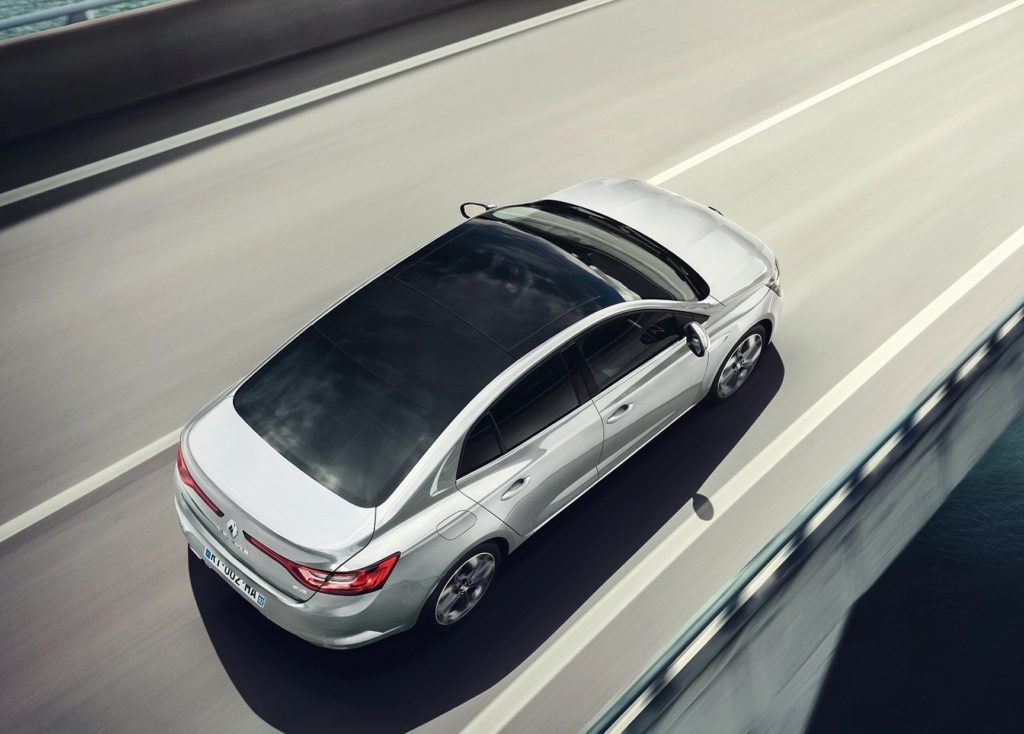 2017 Renault Megane Review - White Exterior - Overhead - Dynamic