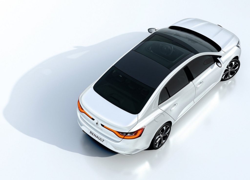 2017 Renault Megane Review - White Exterior - Overhead - Static