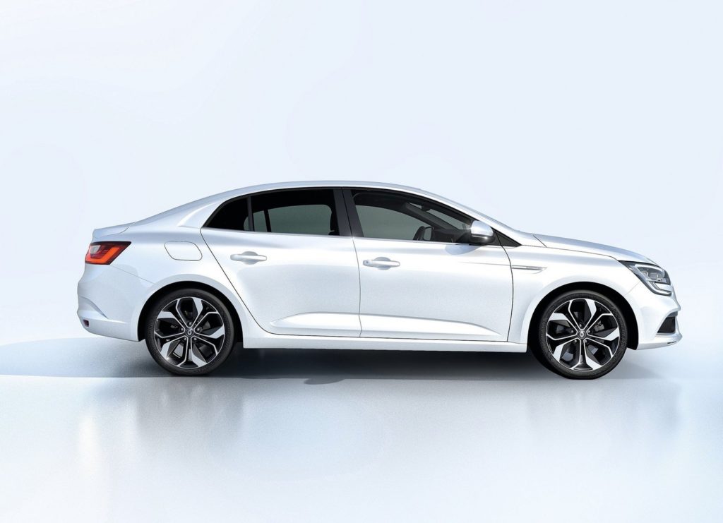 2017 Renault Megane Review - White Exterior - Side - Static