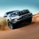 2018 Toyota Land Cruiser Prado - Silver Exterior - Front Side View - Desert Driving