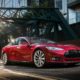 Tesla Model S - Red Exterior - Front Side View - Static - Green Machine | A Closer Look At Electric Cars And Hybrid Vehicles