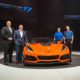 2019 Chevrolet Corvette ZR 1 - Sebring Orange Design Pack - Front View - World Premier in Dubai UAE with Chevy Executives