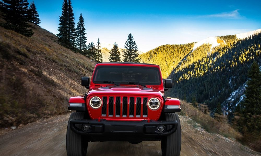 2018 Jeep Wrangler Rubicon - Red Exterior - Front View - Zoomed In