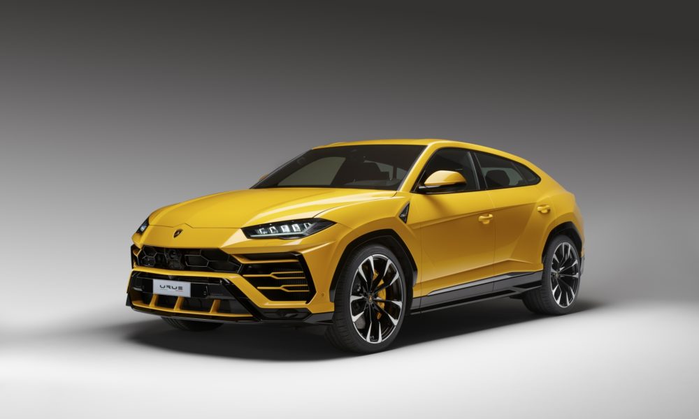 2018 Lamborghini Urus SUV - Yellow Exterior - Front Side View