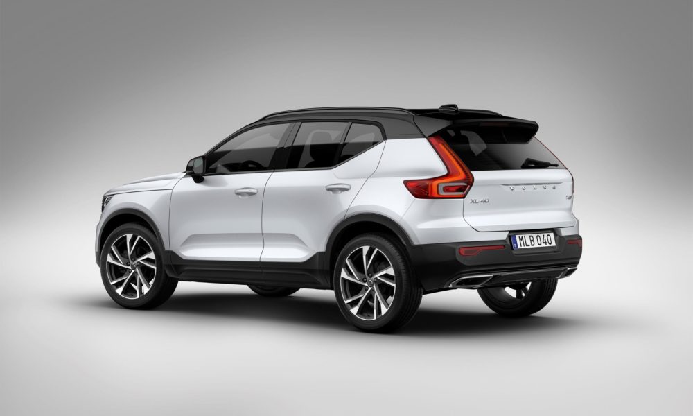 2018 Volvo XC40 - White Exterior - Rear Side View
